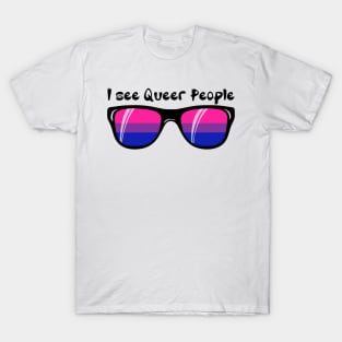 Bisexual Sunglasses - Queer People T-Shirt